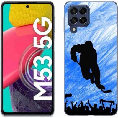 Pouzdro mmCase Gelové Samsung Galaxy M53 5G - hokejový hráč