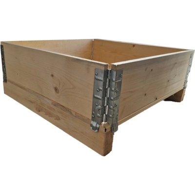 Benco Vyvýšený záhon na balkon dřevěný 80 x 80 x 20 cm 1 patro smrkové dřevo