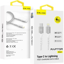 Blavec CRA-CL24WS05 Type C to Lightning - PD 20W 2,4A, 0,5m, bílo-stříbrný