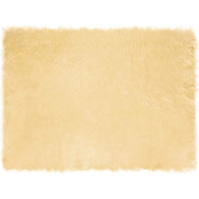 vidaXL Изкуствен овчи килим Tafalla Крем 160 x 230 cm Полиестер (42021506)