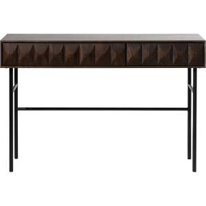 Unique Furniture Тъмнокафява конзолна маса с дъбов плот 39x117 cm Latina - Unique Furniture (42103186)