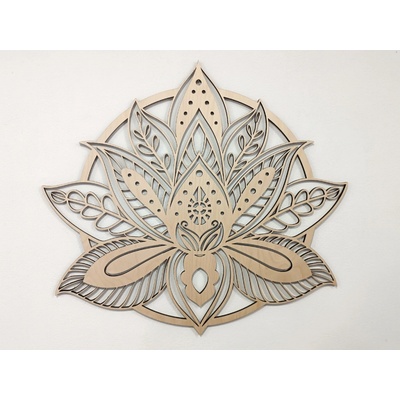 MAJADESIGN Dřevěný obraz - MANDALA BLOOM Rozměr obrazu: šířka 110 cm x výška 100 cm