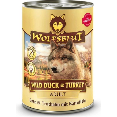 Wolfsblut Wild Duck & Turkey Adult kačica a morka 395 g