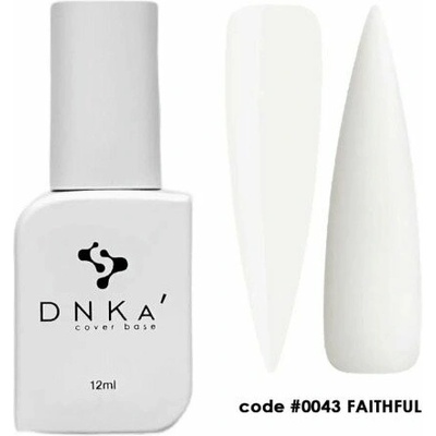 DNKa’ Rubber Cover Base 0043 Faithful mliečno biela rubber báza 12 ml