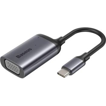 Image 1 of Baseus Enjoyment USB-C to VGA + USB-C PD Hub - USB-C хъб за свързване от USB-C към VGA и USB-C PD порт (тъмносив)