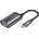 Baseus Enjoyment USB-C to VGA + USB-C PD Hub - USB-C хъб за свързване от USB-C към VGA и USB-C PD порт (тъмносив)