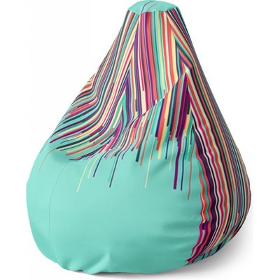 Sablio sedací vak Pear stékající barva 140 x 100 x 25 cm