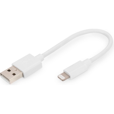 ASSMANN USB-A to lightning MFI C89, 0.15M Data and charging cable, white, 5V, 2.4A (DB-600106-001-W)