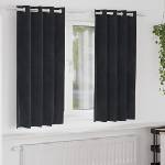 Pure Line Home Кадифени завеси в цвят черен с метални халки, 2 бр. , 140 x 175 см - zalegloto - 55,94 лв