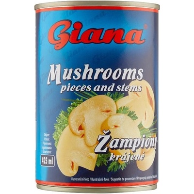 Giana Šampiňóny krájané v slanom náleve 400 g
