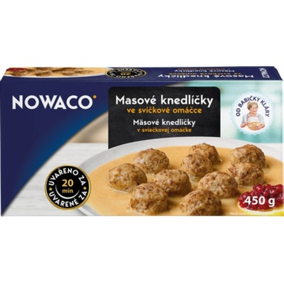 Nowaco Masové knedlíčky ve svíčkové omáčce Nowaco 450 g – Zboží Dáma
