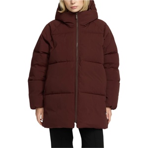 Selfhood Дамско яке парка Selfhood Women's Hip-length Puffer Parka - Burgundy (104-4057-0614)