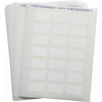 Brady LAT-24-747-1 / 029757, LaserTab laserové tlačiteľné štítky, 44.45 mm x 25.40 mm