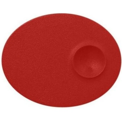 RAK Porcelain Talíř mělký s důlkem 18 x 10 cm světle červená RAK-NFMROP18BR