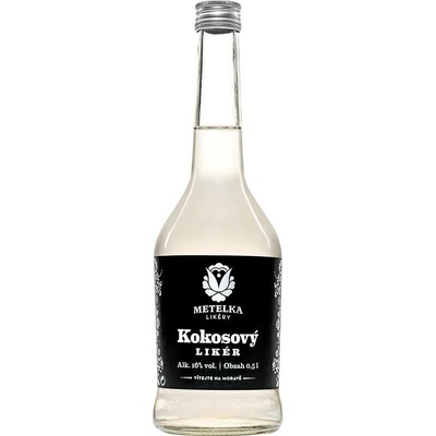 Metelka Kokosový Likér 16% 0,5 l (holá láhev)