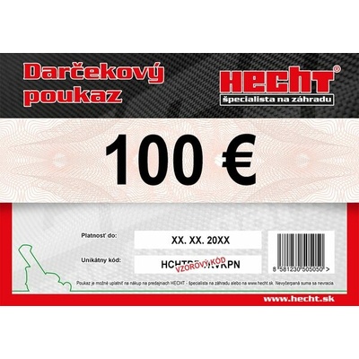 Elektronický darčekový poukaz v hodnote 100 €