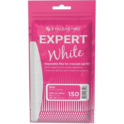 Staleks Expert jednorázové pilníky DFE 42 150w bílé
