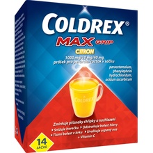 COLDREX MAXGRIP CITRON POR 1000MG/10MG/40MG POR PLV SOL SCC 14 II