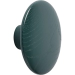 Muuto Кука за стена Dots Wood 13 см тъмнозелена (03316)