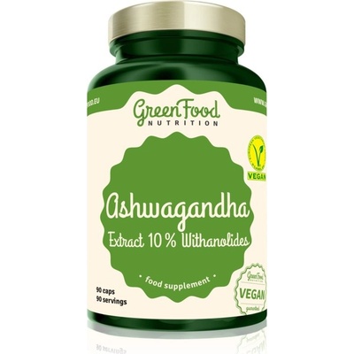 GreenFood Nutrition Ashwagandha Extract 10 % Withanolides podpora psychickej pohody 102 g