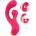 Sweet Smile G-Spot Vibrator with Rotation Pink