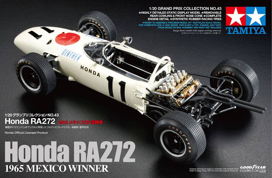TAMIYA製Honda RA272 1965MEXICO WINNER Tamiya 1:20 Honda RA272, 1965 Mexico Winner 20043