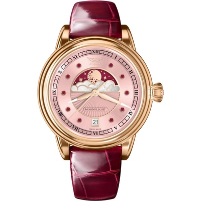 Aviator Дамски часовник Aviator Douglas Moonfligh Gemstone Edition Ruby Limited Edition V. 1.33. 2.418. 4 (V.1.33.2.418.4)