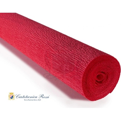 Italský krepový papír Cartotecnica Rossi 140g (50 x 250cm) - červená 980