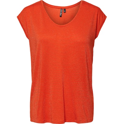 PIECES Тениска 'Billo' оранжево, размер S