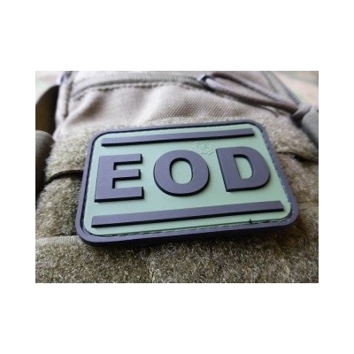 JACKETS TO GO Nášivka EOD plast ZELENÁ