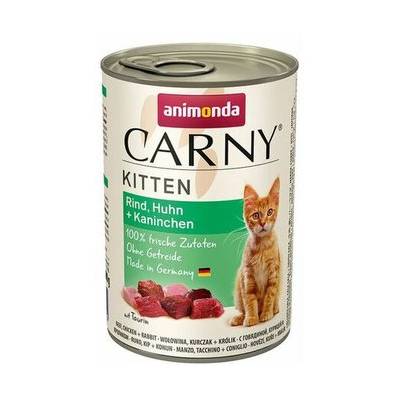 Animonda CARNY KITTEN hovädzie mäso kura a králik 400 g