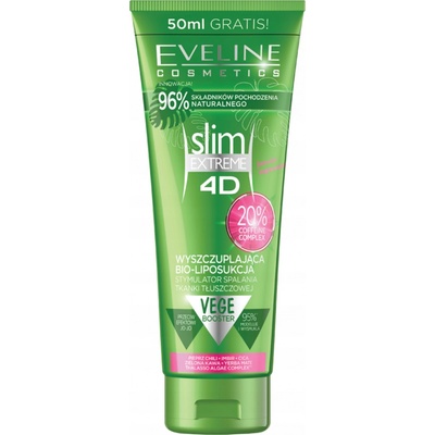 Eveline Cosmetics Slim Extreme 4D Fitness zeštíhlující a zpevňující sérum s chladivým efektem 250 ml
