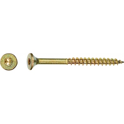 Uni vrut se zápustnou hlavou TX20 částečný závit žlutě pozink. 4x45 mm, 200 ks