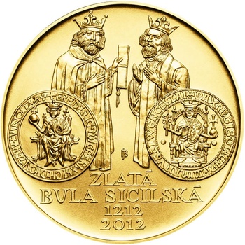 Česká mincovna zlatá minca 10000 Kč zlatá bula sicilská 31,107 g