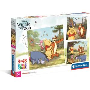 Clementoni - Puzzle 3x48 Winnie The Pooh - 40 - 99 piese