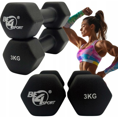 Be4Sport neoprenové činky 2 x 3 kg