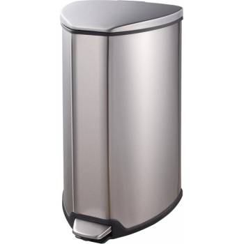 EKO-Europe EKO Кош за отпадъци с педал GRACE - 15 литра - мат (EKO 920915 - Matt s/s)
