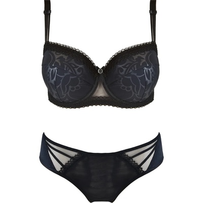 Js-mediolano Черен сутиен с повдигащ ефект Elodia 19005EH-47790-CZARNY - Черен, размер 65E