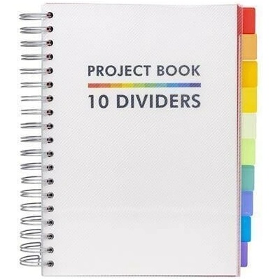 PUKKA PAD Spirálový sešit White Project Book B5 linkovaný