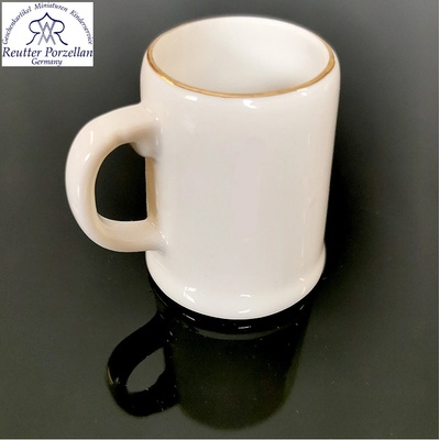 Reutter Porzelan - Porcelánový krígel so zlatým lemovaním 5cm