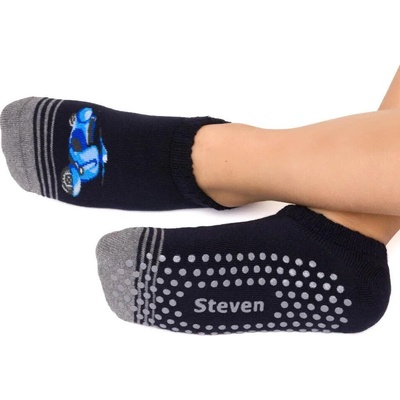 Detské protišmykové ťapky Skúter tmavomodrá