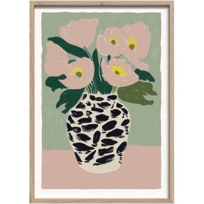 Styler Печатна картина с включена рамка 50x70 cm Spotted Vase - Styler (OB-22941)