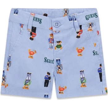 Guess Светло бежови панталони за мини момче покрити с шарени мечета Guess