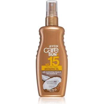 Image 1 of Avon Care Sun + Bronze слънцезащитно сухо масло SPF 15 150ml