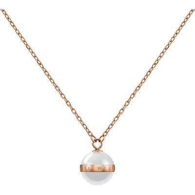 Daniel Wellington Pôvabný náhrdelník s príveskom z bielej keramiky aspiration DW00400157