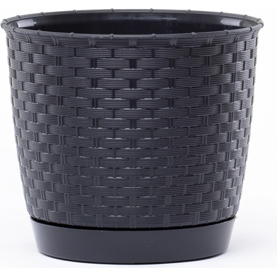 Prosperplast DRLO250 Kvetináč Ratolla Round 25cm Antracit S433