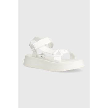 Calvin Klein Jeans Сандали Calvin Klein Jeans SANDAL VELCRO WEBBING DC в бяло с платформа YW0YW01353 (YW0YW01353)