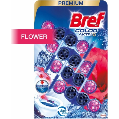 Bref Power Aktiv Quattro WC bloky Flower 4 x 50 g – Zboží Mobilmania