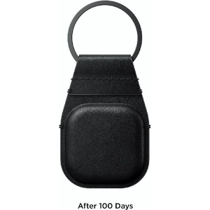 Nomad Висококачествен ключодържател от естествена кожа за Apple AirTag - Nomad AirTag Leather Keychain (черен) (NM01014485)