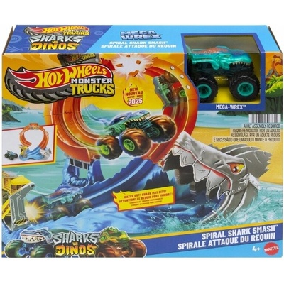Hot Wheels Monster Trucks Žraloci Smyčka JFR08